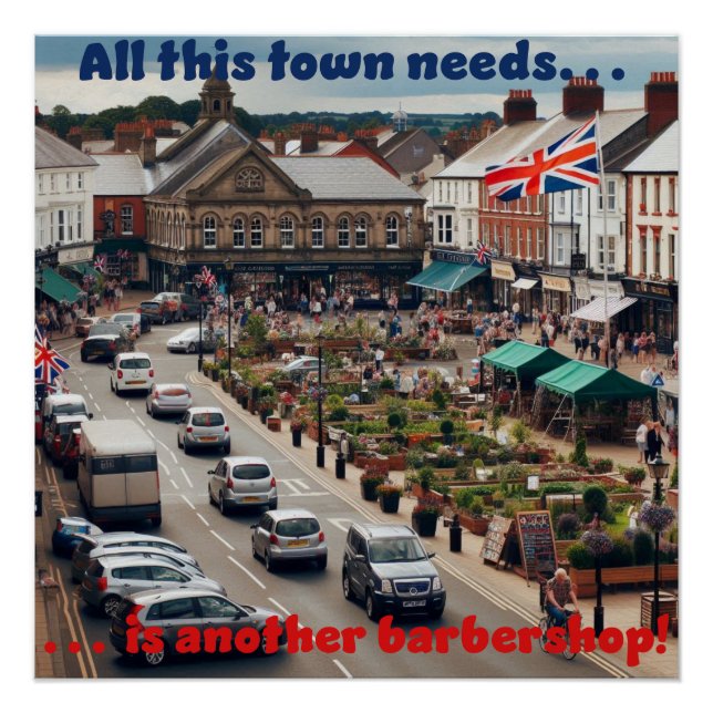 Barbershop Town Poster (Front)