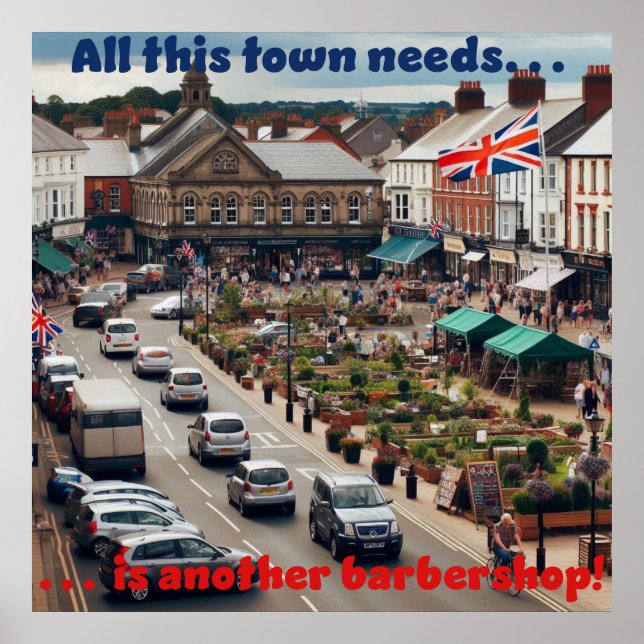 Barbershop Town Poster (Front)