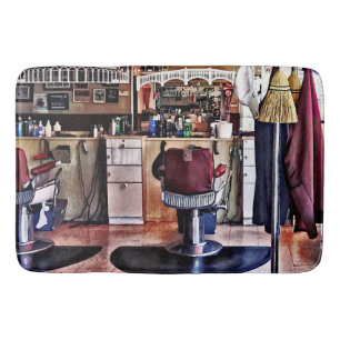 Barbershop With Coat Rack Bath Mat