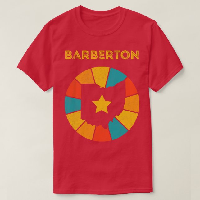 Barberton Ohio Vintage Distressed Souvenir 1 T-Shirt (Design Front)