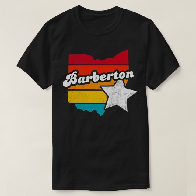 Barberton Ohio Vintage Distressed Souvenir 2 T-Shirt (Design Front)