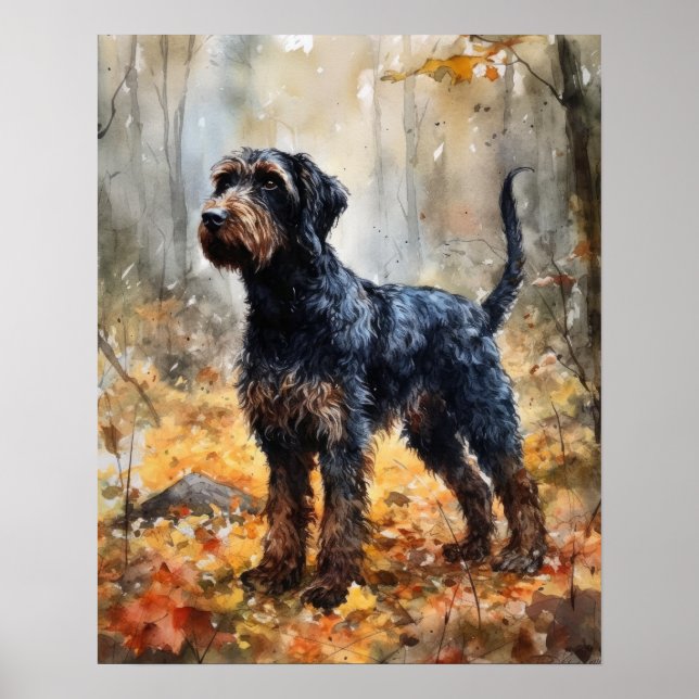 Barbet Dog Art Print Poster (Front)