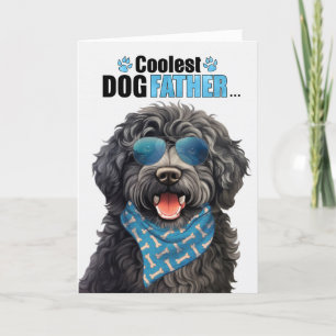 Barbet Dog Coolest Dad Ever Father's Day Holiday Card