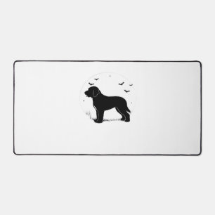 Barbet Dog – Halloween Moon Silhouette Oversized T Desk Mat