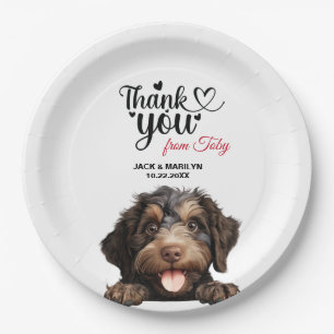 Barbet Dog Paper Plate
