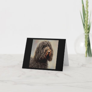 Barbet - Dog Portrait Card
