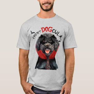Barbet Vampire Dog Funny Halloween T-Shirt