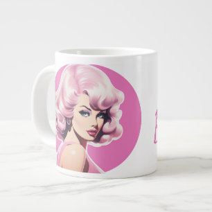 Barbie-Inspired Pin-Up Large Coffee Mug