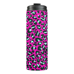 Barbiecore Pink Cheetah Leopard Animal Print   Thermal Tumbler