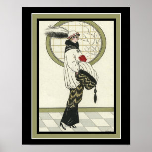Barbier Art Deco Print 11 x 16