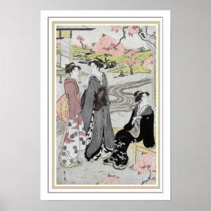 Barbier "Japanese Garden" Poster 13 x 19