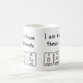 Barbra periodic table name mug (Center)