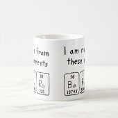 Barbra periodic table name mug (Center)