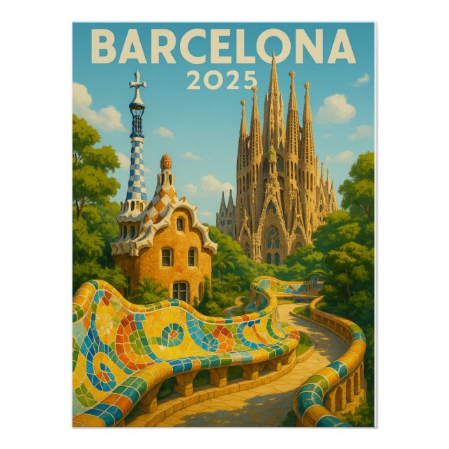 Barcelona 2025 – Where Dreams Take Shape Poster (Front)