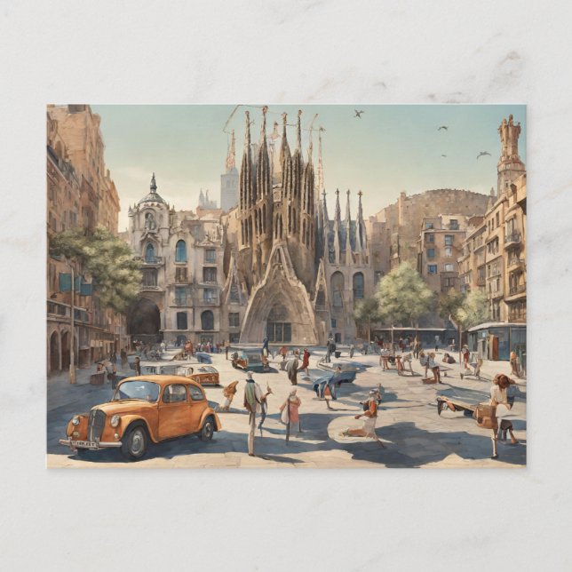 Barcelona (3) postcard (Front)