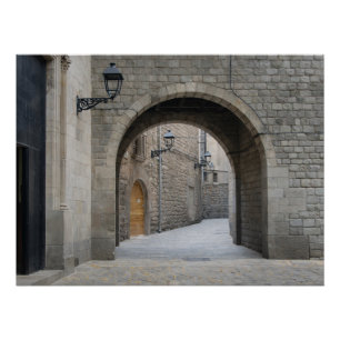 Barcelona Archway — Scandinavian Passage Poster