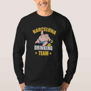 Barcelona Beer Drinking Team Party Vacation T-Shirt