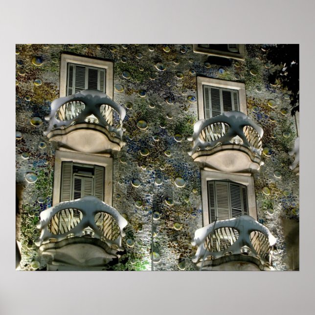 Barcelona. Casa Batllo. Poster (Front)