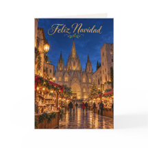 Barcelona Catedral Feliz Navidad