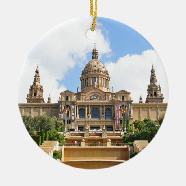 Barcelona Ceramic Tree Decoration (Front)