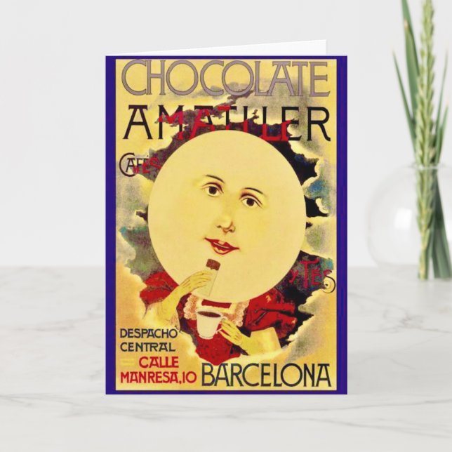 Barcelona Chocolate Note Card (Front)