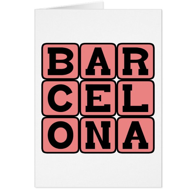 Barcelona, City in Spain (Front)
