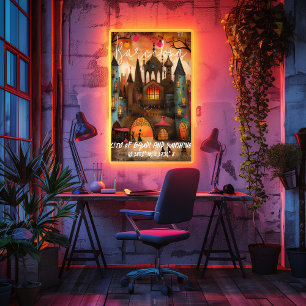 Barcelona: City of Gaudí and Sol. Poster