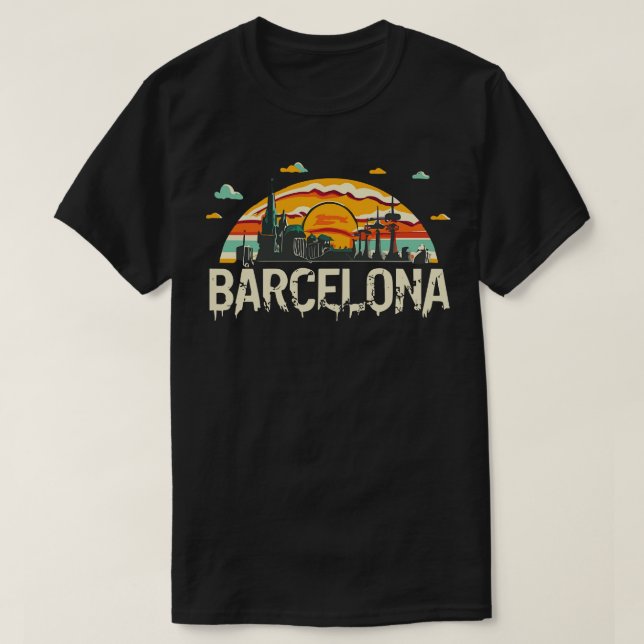 Barcelona City of Spain T-Shirt (Design Front)
