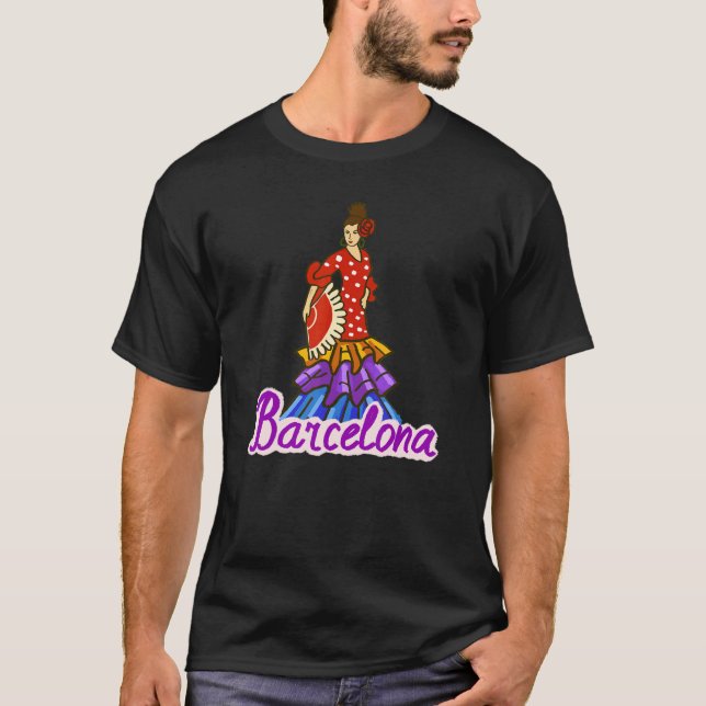 Barcelona City Spain souvenir  for men women 4 T-Shirt (Front)