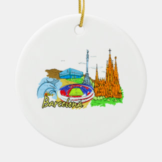 barcelona city travel image.png ceramic tree decoration