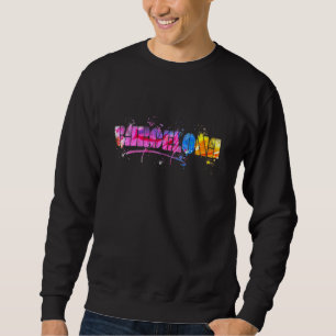 Barcelona Cityscape Souvenir  Barcelona Skyline Sweatshirt