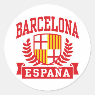 Barcelona Classic Round Sticker
