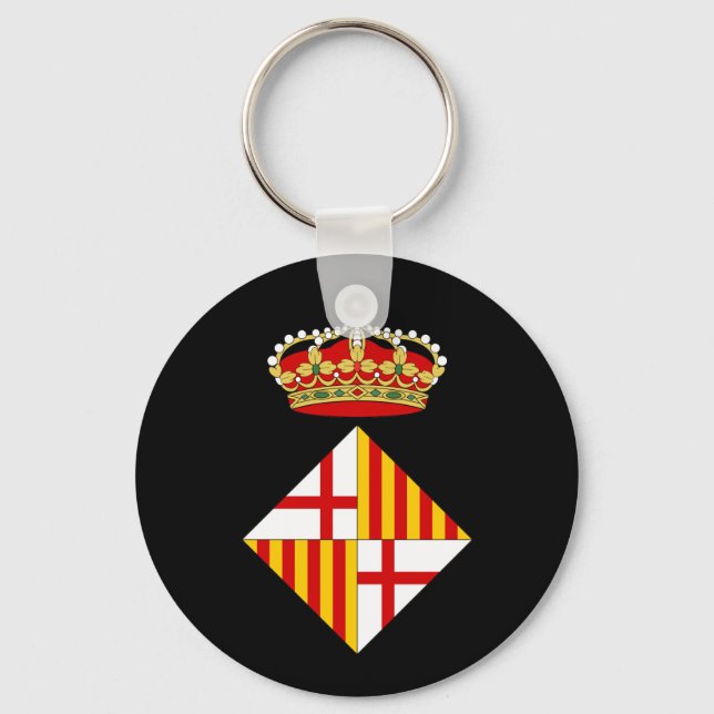 Barcelona Coat Of Arms Key Ring (Front)