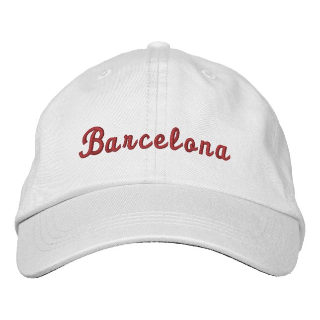 Barcelona Embroidered Hat (Front)