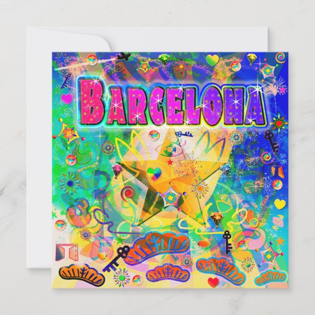 Barcelona Epoch Hour Holiday Card (Front)