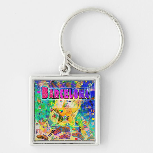 Barcelona Epoch Hour Keychain (Front)