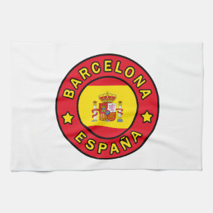 Barcelona España Tea Towel