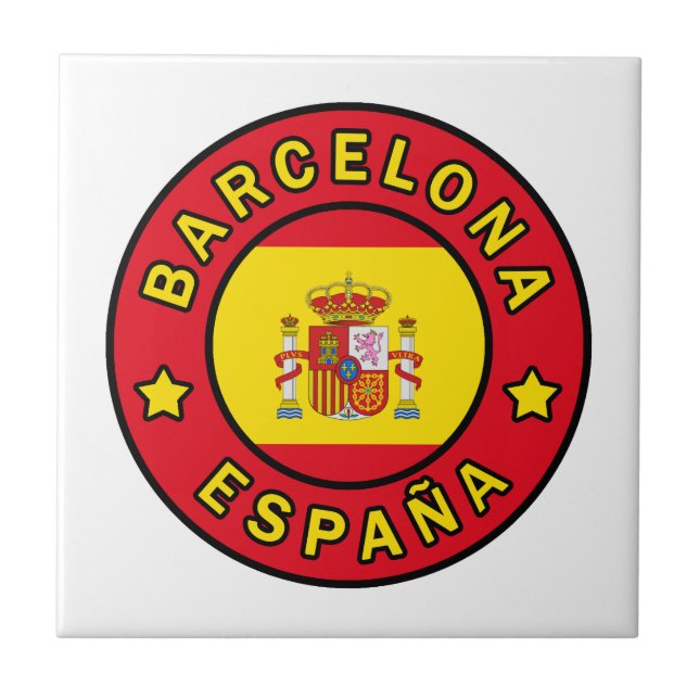 Barcelona España Tile (Front)
