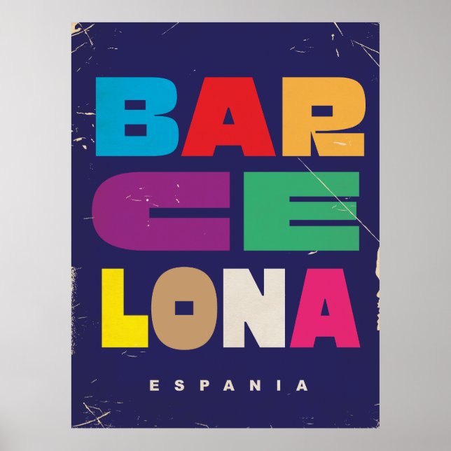 Barcelona Espania Poster (Front)
