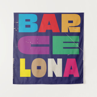 Barcelona Espania Tapestry