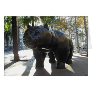 Barcelona  Famous Statue on Las Ramblas