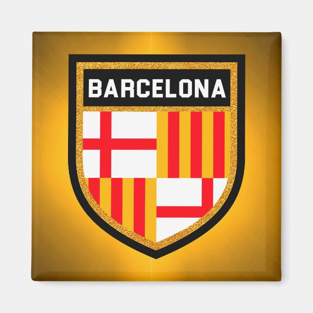 Barcelona Flag Magnet (Front)