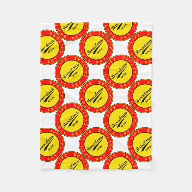 Barcelona Fleece Blanket (Front)