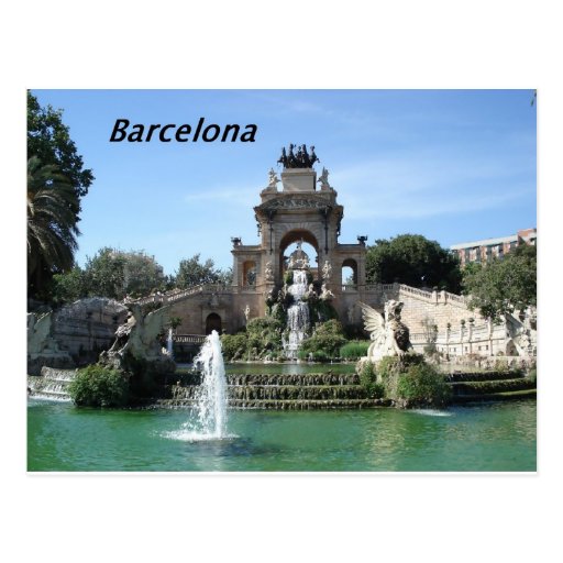 Image of Barcelona--fountain--barc--[kan.k].JPG Postcard