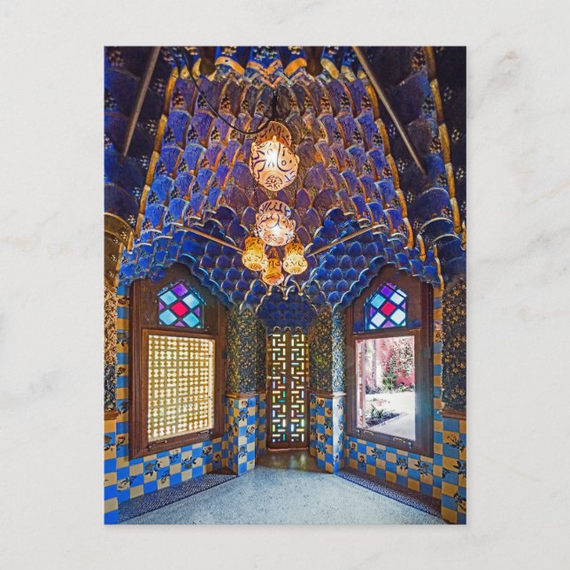 Barcelona. Gaudí. Casa Vicens. Interior. See. 6. Postcard (Front)