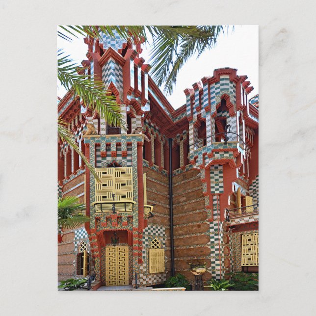 Barcelona. Gaudí. Casa Vicens. Postcard (Front)