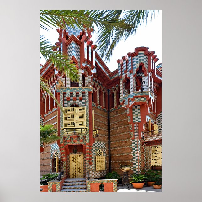 Barcelona. Gaudí. Casa Vicens. Poster (Front)