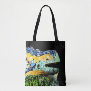 Barcelona, Gaudi - Lizard, Spain Tote Bag