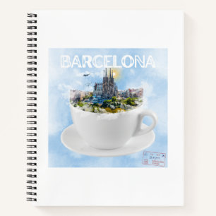 Barcelona in a Teacup – Sagrada Familia Skyline Notebook