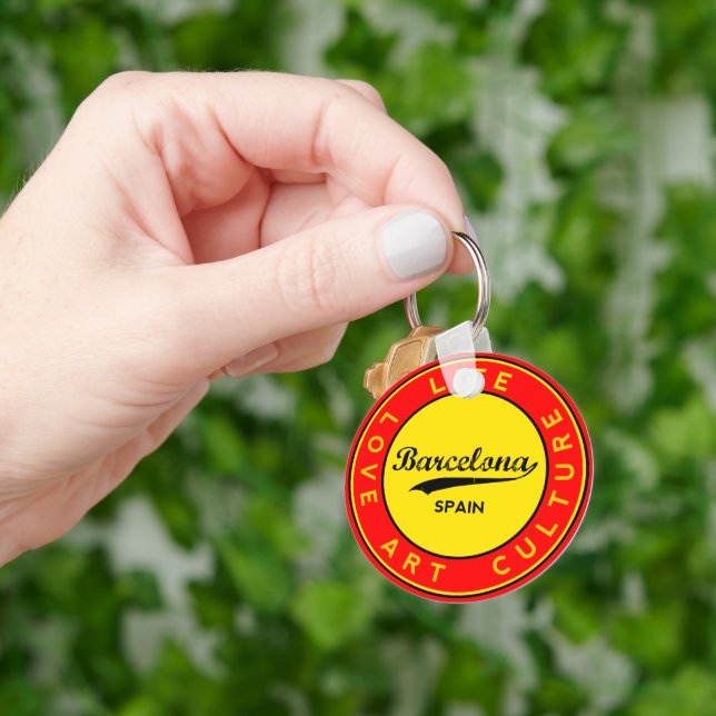 Barcelona Key Ring (Hand)